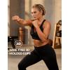 image:imageYvette Sports Bras for Women High Impact Support Sleek VNeck with Adjustable Criss Cross Straps for RunningampWorkoutBlack