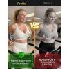 image:imageYvette Sports Bras for Women High Impact Support Sleek VNeck with Adjustable Criss Cross Straps for RunningampWorkoutOffwhite