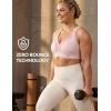 image:imageYvette Sports Bras for Women High Impact Support Sleek VNeck with Adjustable Criss Cross Straps for RunningampWorkoutWater Pink