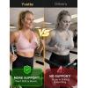 image:imageYvette Sports Bras for Women High Impact Support Sleek VNeck with Adjustable Criss Cross Straps for RunningampWorkoutWater Pink