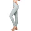 image:imageYvette Yoga Leggings with Pockets for Women 27inch High Waisted Yoga Pants Tummy Control Buttery Soft JacquardGrey