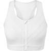 image:imageYvette Front Zip Sports Bras for Women High Support Impact Supportive Running Bra with Sewnin Molded Cups for Large BustWhite