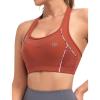 image:imageYvette Sports Bras for Women High Impact Support Racerback Sports Bra Plus Size No Underwire for Running WorkoutOrange Red