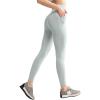 image:imageYvette Yoga Leggings with Pockets for Women 27inch High Waisted Yoga Pants Tummy Control Buttery Soft JacquardGrey