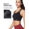image:imageYvette Sports Bras for Women High Impact Support Front Zipper Running Bra Plus Size No Bounce with Racerback amp Sewn in PadsBlack