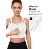 image:imageYvette Sports Bras for Women High Impact Support Front Zipper Running Bra Plus Size No Bounce with Racerback amp Sewn in PadsWhite