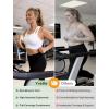 image:imageYvette Sports Bras for Women High Impact Support Front Zipper Running Bra Plus Size No Bounce with Racerback amp Sewn in PadsWhite