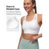 image:imageYvette Sports Bras for Women High Impact Support Front Zipper Running Bra Plus Size No Bounce with Racerback amp Sewn in PadsWhite