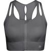 image:imageYvette Sports Bras for Women High Impact Support Front Zipper Running Bra Plus Size No Bounce with Racerback amp Sewn in PadsGrey