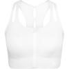image:imageYvette Sports Bras for Women High Impact Support Front Zipper Running Bra Plus Size No Bounce with Racerback amp Sewn in PadsWhite