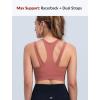 image:imageYvette Front Closure High Support Sports Bras for Women Double Straps Plus Size Sports Bra with Sewn in PadsRose Red