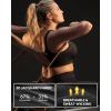image:imageYvette Front Zip Sports Bra for Women High Support Full Coverage Workout Bra with SewnIn Molded Cups Wide UnderbandBlack