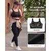 image:imageYvette Front Zip Sports Bra for Women High Support Full Coverage Workout Bra with SewnIn Molded Cups Wide UnderbandBlack