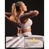 image:imageYvette Front Zip Sports Bra for Women High Support Full Coverage Workout Bra with SewnIn Molded Cups Wide UnderbandPink