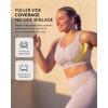 image:imageYvette Front Zip Sports Bra for Women High Support Full Coverage Workout Bra with SewnIn Molded Cups Wide UnderbandPink