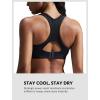 image:imageYvette High Impact Sports Bras for Women Sewnin Pads Racerback Workout Bra for Running HIIT Large Breast Support ADDD CupsBlack