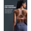image:imageYvette High Impact Sports Bras for Women Sewnin Pads Racerback Workout Bra for Running HIIT Large Breast Support ADDD CupsPink