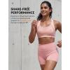 image:imageYvette High Impact Sports Bras for Women Sewnin Pads Racerback Workout Bra for Running HIIT Large Breast Support ADDD CupsPink