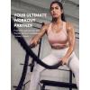 image:imageYvette High Impact Sports Bras for Women Sewnin Pads Racerback Workout Bra for Running HIIT Large Breast Support ADDD CupsPink