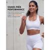 image:imageYvette High Impact Sports Bras for Women Sewnin Pads Racerback Workout Bra for Running HIIT Large Breast Support ADDD CupsWhite