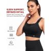 image:imageYvette Nursing Sports Bra for Women High Support Breastfeeding Running Bra Plus Size with Adjustable Straps Padded Plus SizeBlack
