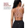 image:imageYvette Sports Bra High Impact Adjustable Criss Cross Back Full Support for Large Bust No BounceLight Pink