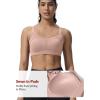 image:imageYvette Sports Bra High Impact Adjustable Criss Cross Back Full Support for Large Bust No BounceLight Pink