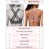 image:imageYvette Sports Bra High Impact Adjustable Criss Cross Back Full Support for Large Bust No BounceLight Pink