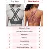 image:imageYvette Sports Bra High Impact Adjustable Criss Cross Back Full Support for Large Bust No BouncePastel Pink