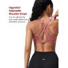 image:imageYvette Sports Bra High Impact Adjustable Criss Cross Back Full Support for Large Bust No BouncePastel Pink