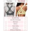 image:imageYvette Sports Bra High Impact Adjustable Criss Cross Back Full Support for Large Bust No BounceYellow