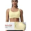 image:imageYvette Sports Bra High Impact Adjustable Criss Cross Back Full Support for Large Bust No BounceYellow
