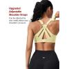 image:imageYvette Sports Bra High Impact Adjustable Criss Cross Back Full Support for Large Bust No BounceYellow