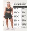 image:imageYvette Sports Bras for Women High Impact Support Sleek VNeck with Adjustable Criss Cross Straps for RunningampWorkoutDark Green