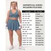 image:imageYvette Sports Bras for Women High Impact Support Sleek VNeck with Adjustable Criss Cross Straps for RunningampWorkoutLake Blue