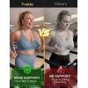 image:imageYvette Sports Bras for Women High Impact Support Sleek VNeck with Adjustable Criss Cross Straps for RunningampWorkoutLake Blue