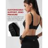 image:imageYvette Sports Bras for Women with Adjustable Straps High Impact Support Running Bra Wireless Front Cross Plus Size WorkoutBlack