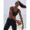 image:imageYvette Sports Bras for Women with Adjustable Straps High Impact Support Running Bra Wireless Front Cross Plus Size WorkoutBlack