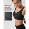 image:imageYvette Sports Bras for Women with Adjustable Straps High Impact Support Running Bra Wireless Front Cross Plus Size WorkoutBlack