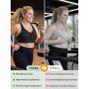 image:imageYvette Sports Bras for Women with Adjustable Straps High Impact Support Running Bra Wireless Front Cross Plus Size WorkoutBlack