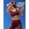 image:imageYvette Sports Bras for Women with Adjustable Straps High Impact Support Running Bra Wireless Front Cross Plus Size WorkoutBurgundy