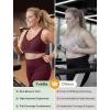 image:imageYvette Sports Bras for Women with Adjustable Straps High Impact Support Running Bra Wireless Front Cross Plus Size WorkoutBurgundy
