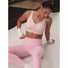 image:imageYvette Sports Bras for Women with Adjustable Straps High Impact Support Running Bra Wireless Front Cross Plus Size WorkoutPink