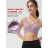 image:imageYvette Sports Bras for Women with Adjustable Straps High Impact Support Running Bra Wireless Front Cross Plus Size WorkoutPurple