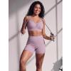 image:imageYvette Sports Bras for Women with Adjustable Straps High Impact Support Running Bra Wireless Front Cross Plus Size WorkoutPurple