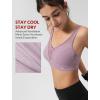 image:imageYvette Sports Bras for Women with Adjustable Straps High Impact Support Running Bra Wireless Front Cross Plus Size WorkoutPurple