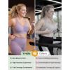 image:imageYvette Sports Bras for Women with Adjustable Straps High Impact Support Running Bra Wireless Front Cross Plus Size WorkoutPurple
