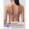 image:imageYvette Sports Bras for Women with Adjustable Straps High Impact Support Running Bra Wireless Front Cross Plus Size WorkoutPurple