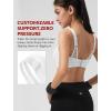 image:imageYvette Sports Bras for Women with Adjustable Straps High Impact Support Running Bra Wireless Front Cross Plus Size WorkoutWhite