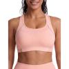 image:imageYvette High Impact Sports Bras for Women Sewnin Pads Racerback Workout Bra for Running HIIT Large Breast Support ADDD CupsPink